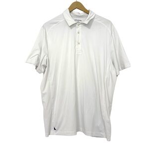 UNTUCKit Men’s Size XL White Clavidor Polo Tee Shirt Preppy Business Casual